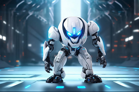 AI游戏领域的机器人背景图片