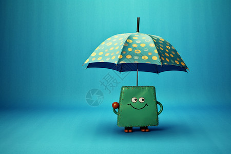 小花图案有图案的雨伞设计图片