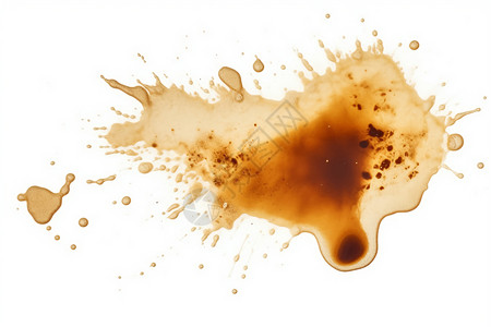 茶渍液体飞溅素材设计图片
