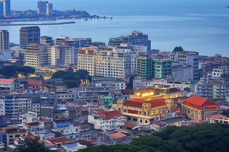 中国沿海地区背景图片