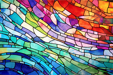 彩色拼贴对话框彩色玻璃破碎艺术形式设计图片