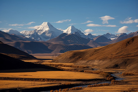 西藏雪山风景图片