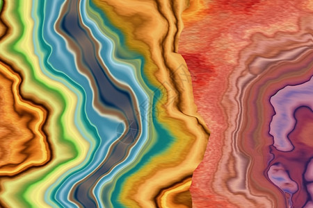 分层彩色岩石设计图片