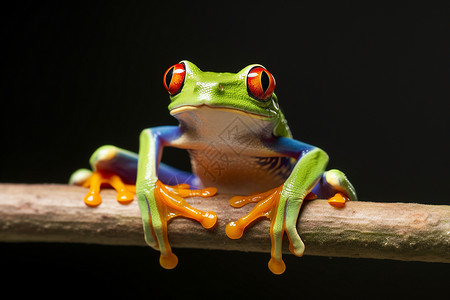 红眼树蛙的照片高清图片