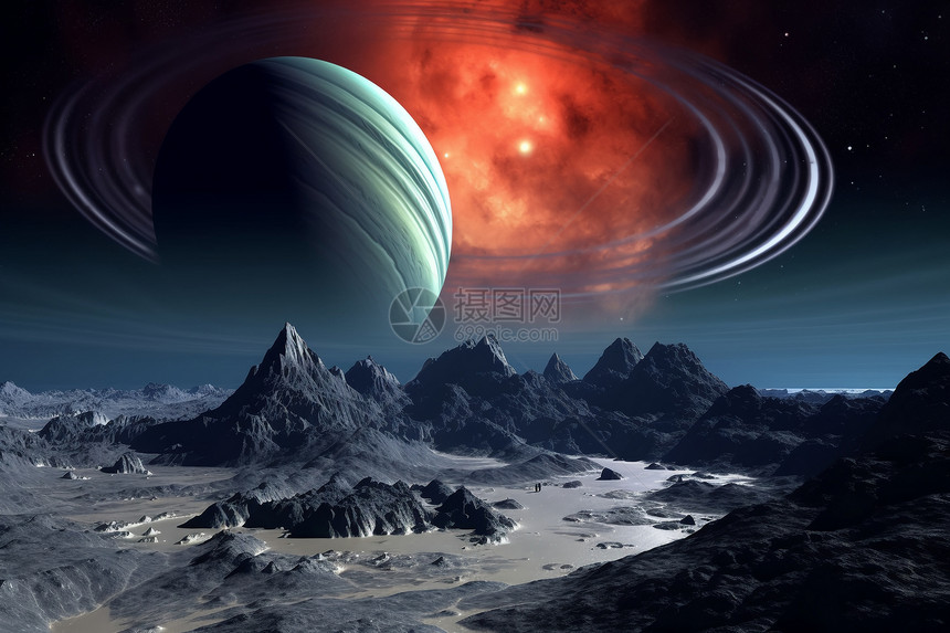 宇宙土星空间图片