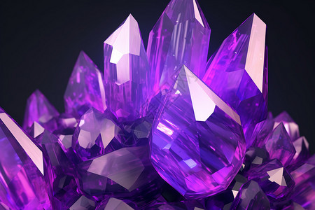 尖锐的紫水晶背景图片