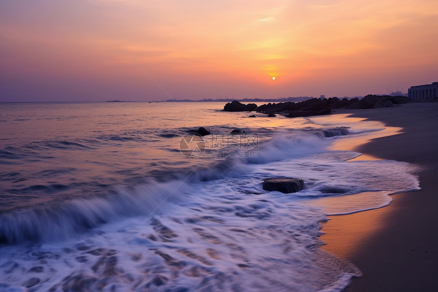 浪漫的海边图片