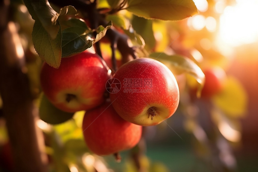 果园里的苹果图片