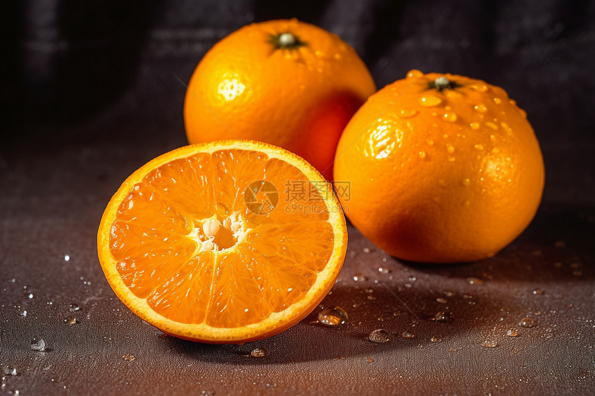 香甜的橙子图片