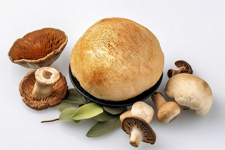 食用的菌类菇背景图片