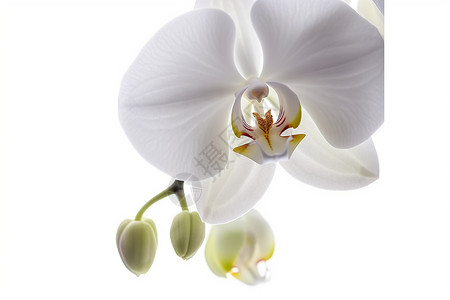 盛开的白兰花背景图片