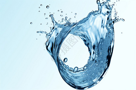 白色液体水流旋转的水流设计图片