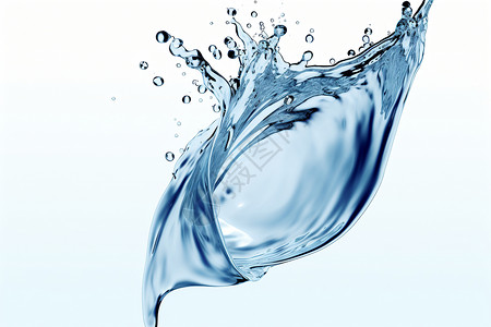 运动与水素材透明的水流设计图片