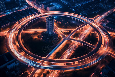 环形道路环形的公路背景