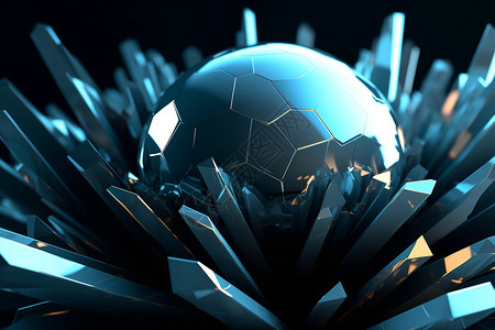3D渲染的球形图片