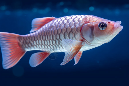 异国动物红色的鱼背景
