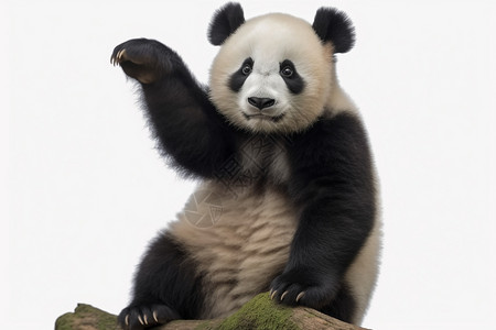 胖乎乎的熊猫背景