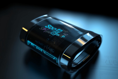 手表电池未来派科技手环设计图片