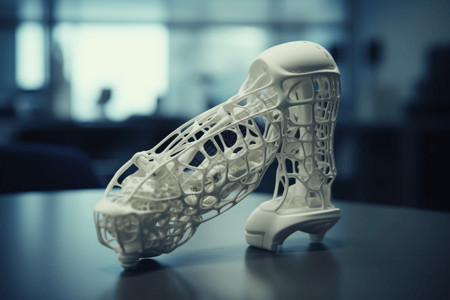 3D科技打印假肢背景图片