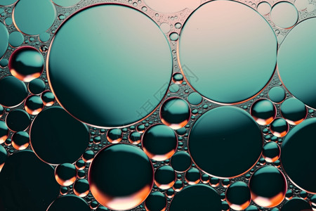 质感透明气泡背景图片