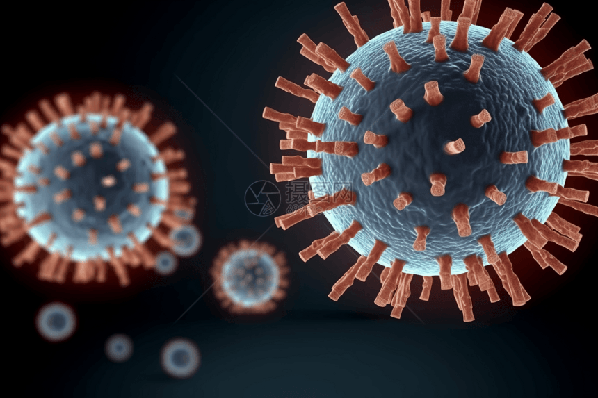 医学细胞病毒图片