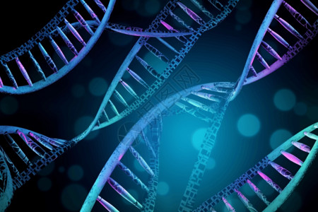 科技感DNA结构图片