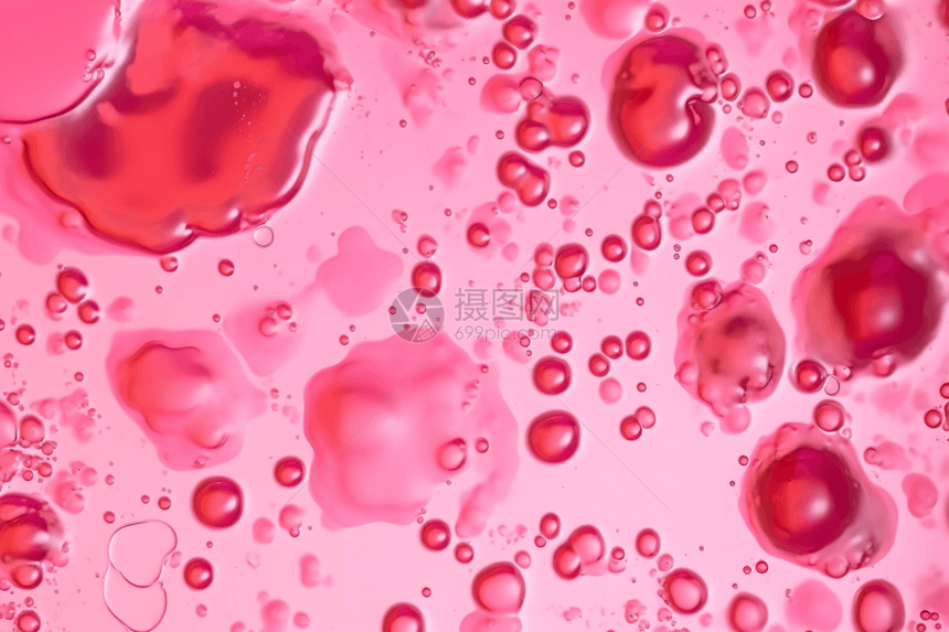 抽象粉色油滴图片
