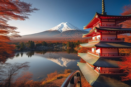 日本的富士山图片