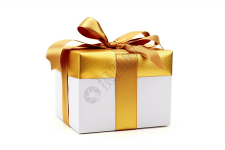 白色礼品盒白色蝴蝶结礼品盒背景