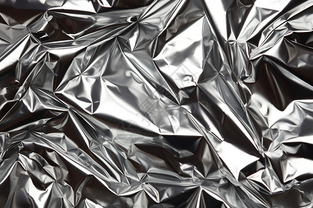 铝箔包装褶皱的金属锡箔设计图片