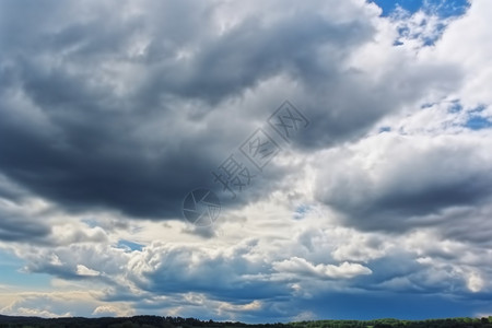 蓝天多云背景图片