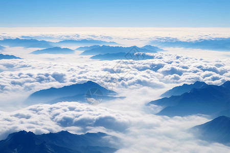 航拍梦幻的云海图片