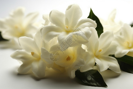 白色栀子花新鲜的栀子花背景