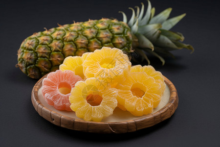 菠萝蜜饯小吃图片
