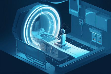 受试者准备接受MRI扫描的患者设计图片