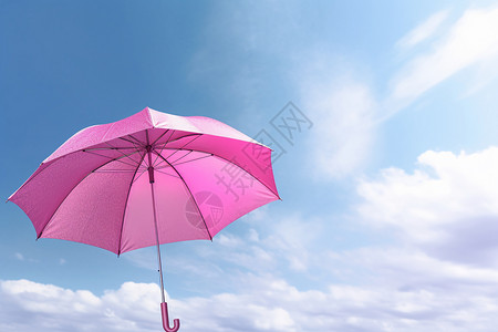 粉红色雨伞背景图片