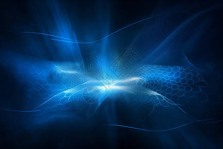 锌离子虚拟的创意蓝光背景图设计图片