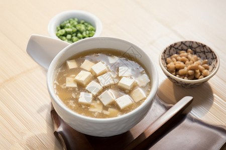 养胃汤清淡养胃的豆腐汤背景