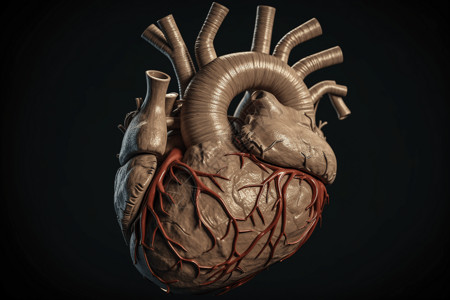 人类心脏的解剖模型图图片