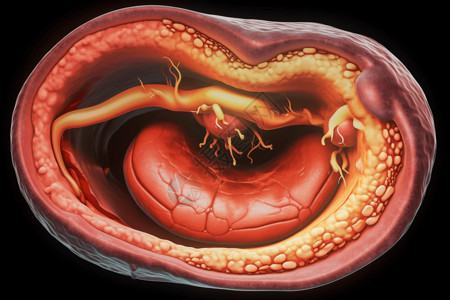 胃消化胃溃疡的医学示意图设计图片