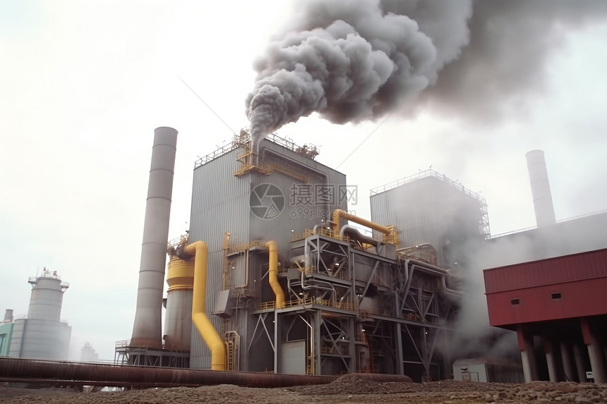 工业的焚化炉工厂图片