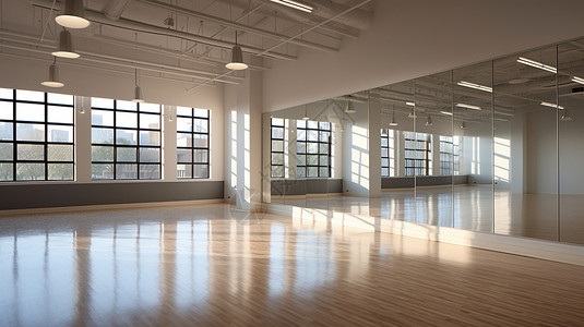 宽敞的舞蹈室图片