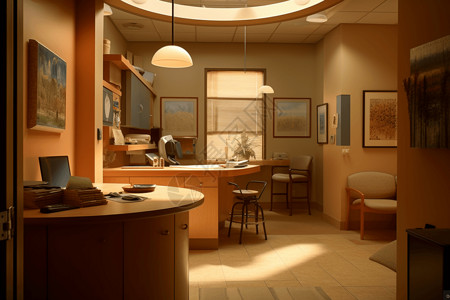 诊所内部的医生办公室图片