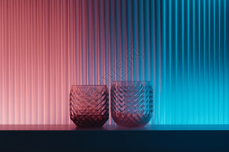 彩色玻璃图案带有图案的玻璃杯子背景