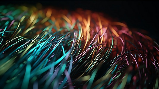 羽毛线条科技设计复杂的光学线设计图片