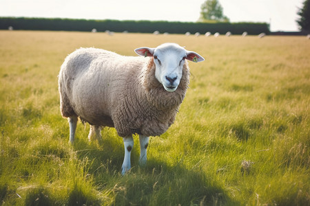 温顺的绵羊背景图片