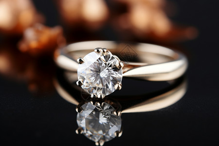 订婚钻石戒指背景图片