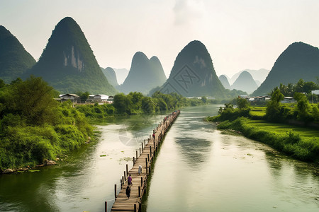 阳朔漓江美景阳朔美景背景