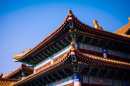 中国宫殿背景图片