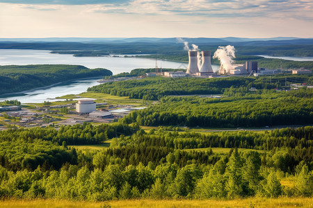 发电工厂与核电站共存的自然环境背景